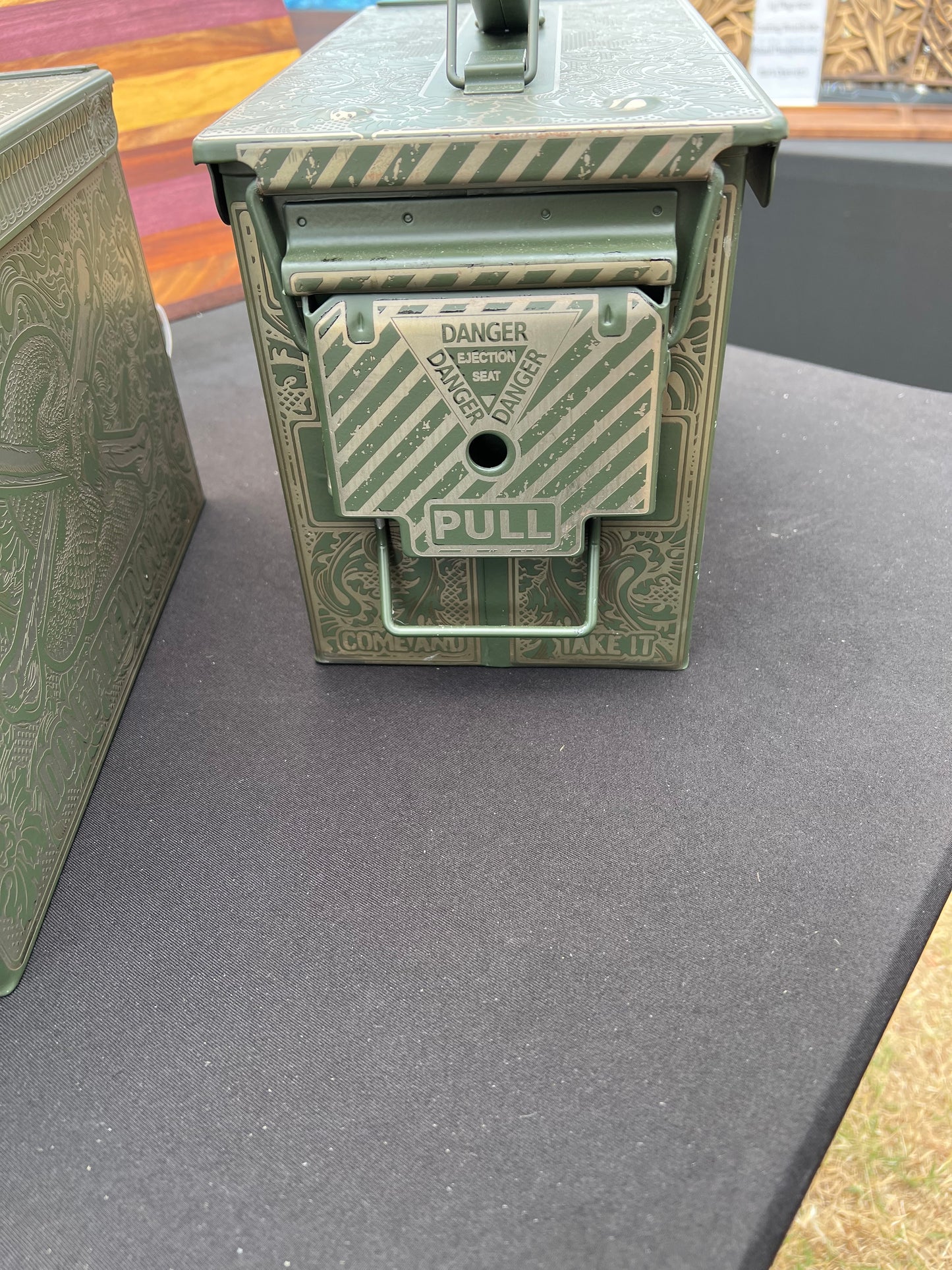 Laser Engraved Metal Ammo Can