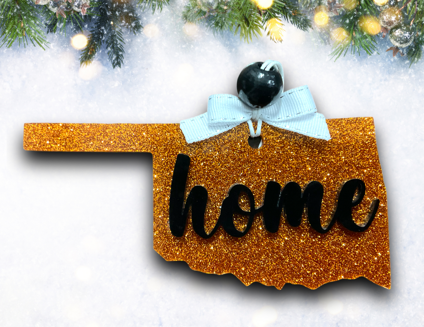 Glitter Home Oklahoma Ornaments