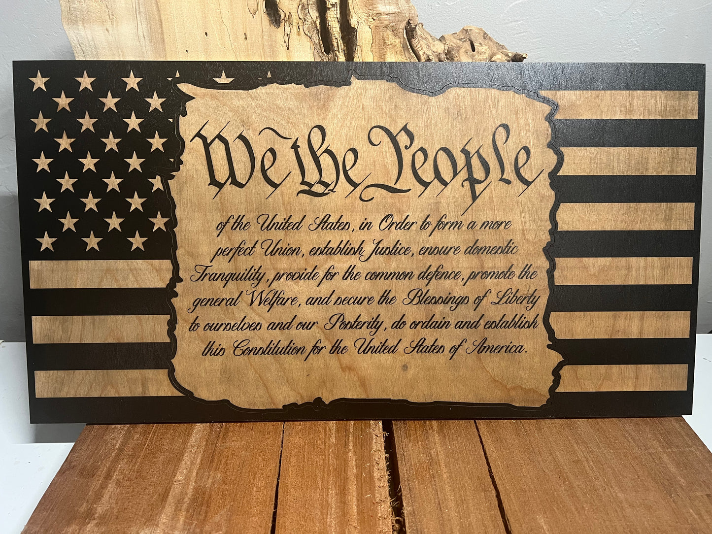 We the People Wood Sign