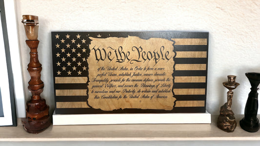 We the People Wood Sign