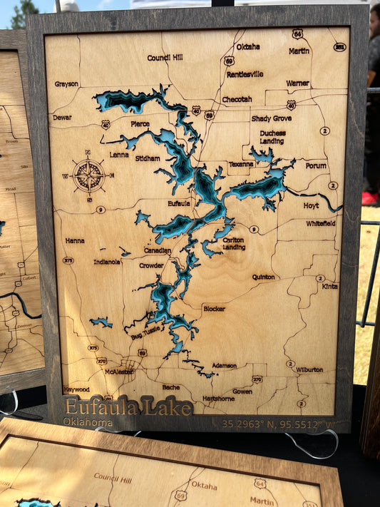 Eufala Lake Map