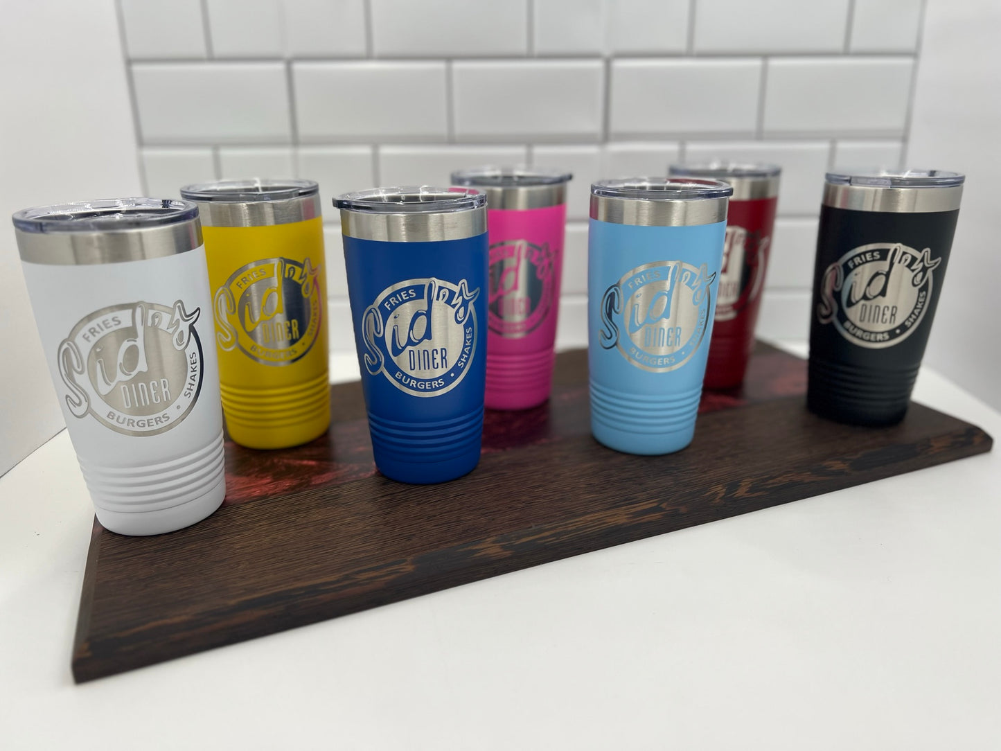 Custom Lasered Powder Coated Tumblers