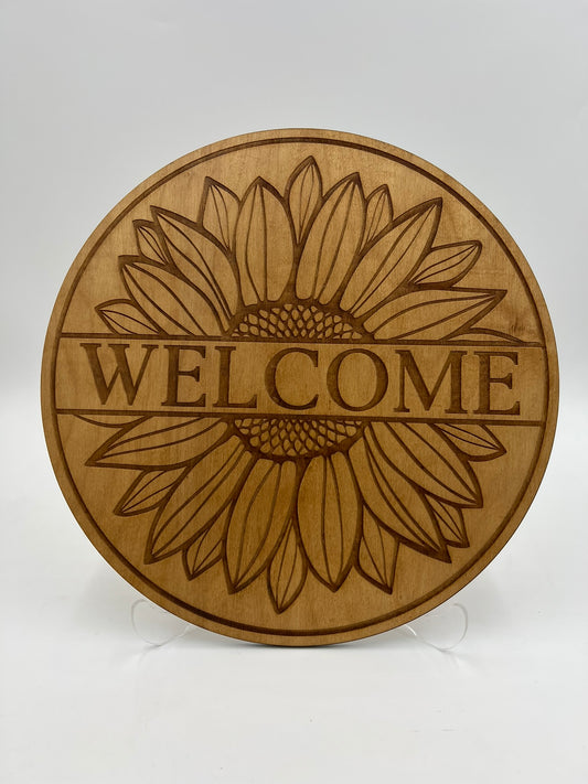 Sunflower Welcome Sign