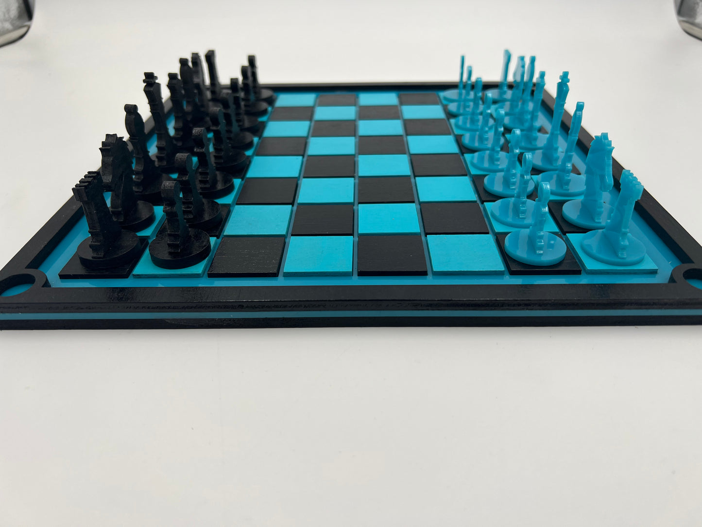 Wood and Acrylic Chess Set