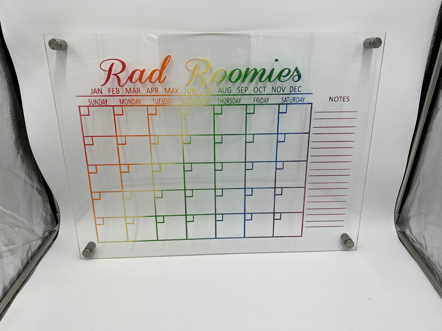 Acrylic Dry Erase Calendars