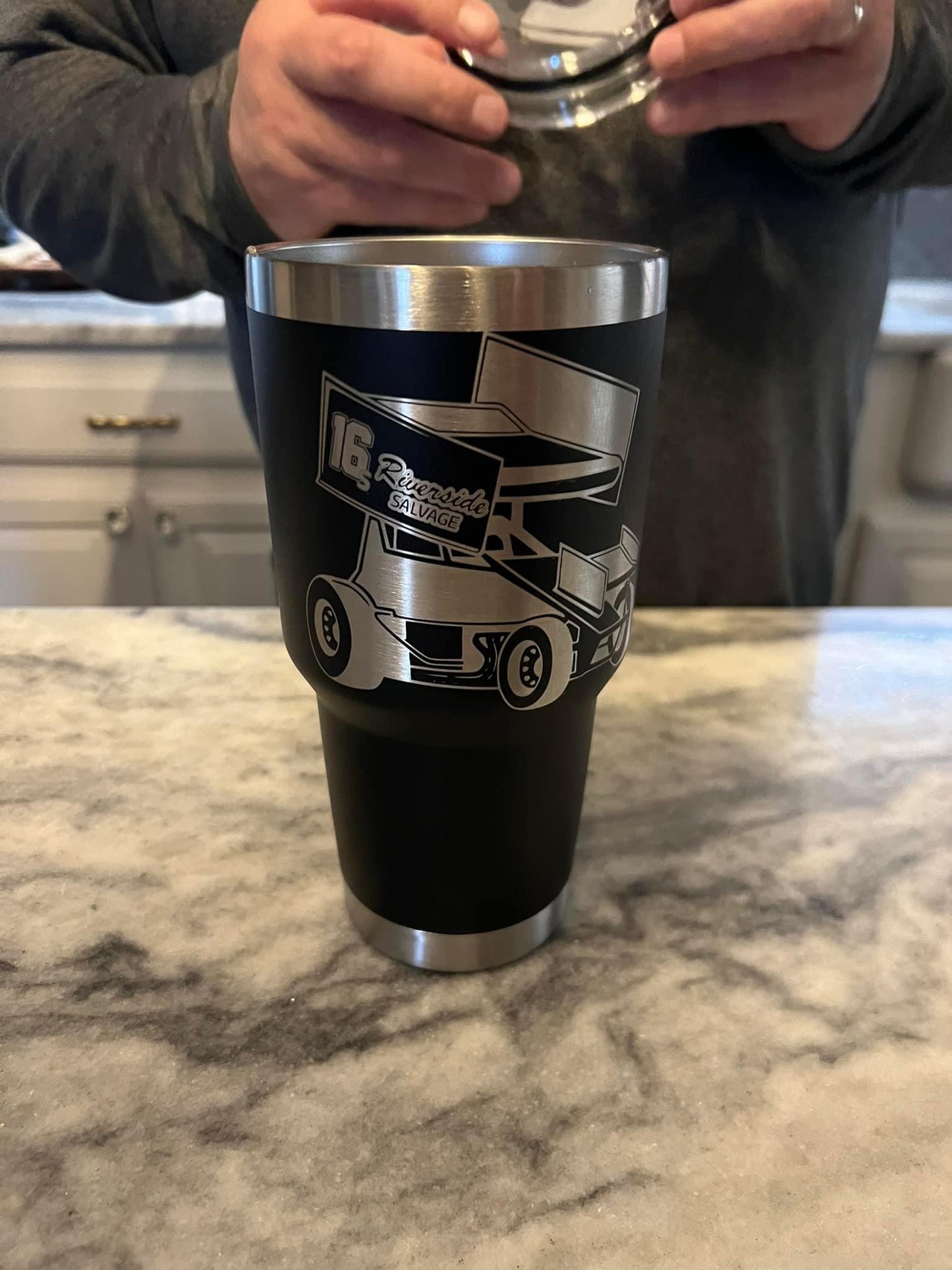 Custom Lasered Powder Coated Tumblers