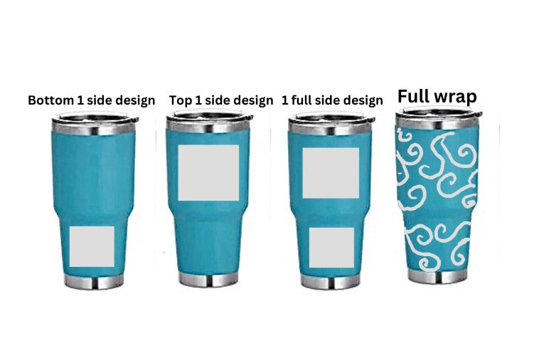 Custom Lasered Powder Coated Tumblers